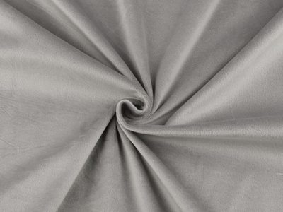 Samet / velvet hladký šíře 280 cm METRÁŽ{% if variant.name %} – 8 (240 g/m²) šedá světlá{% endif %}