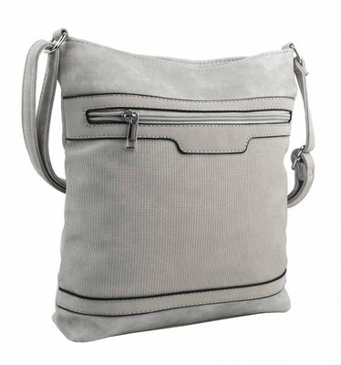 Kožená malá dámská crossbody kabelka tmavě modrá-hnědá