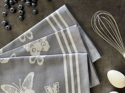 Utěrka Extra savá 50x70 Motýlci - šedá - 3 ks – fotka 1