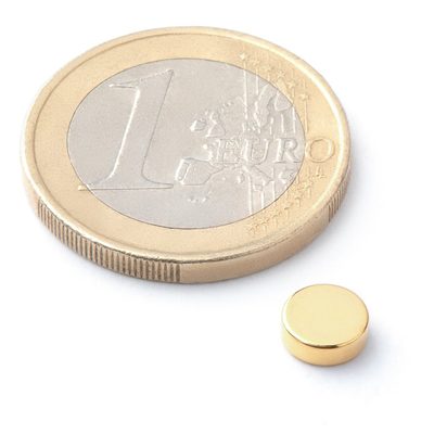 Pozlacený magnet KT-06-02-Z 5 kusů{% if product.brand.name %} – UNIMAGNET{% endif %}