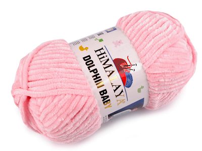 Pletací žinylková příze Dolphin Baby 100 g - 6 (80319) růžová sv.