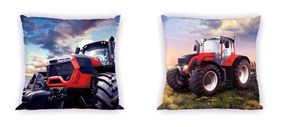 FARO Povlak na polštářek Traktor červený Bavlna, 40/40 cm{% if product.brand.name %} – {% endif %}