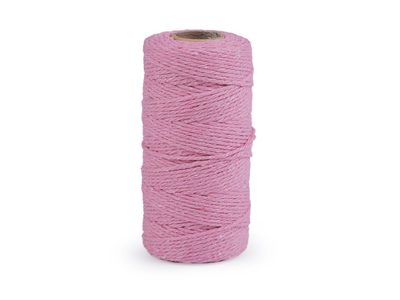 Bavlněná příze macrame / háčkovací{% if variant.name %} – 3 růžová sv.{% endif %}