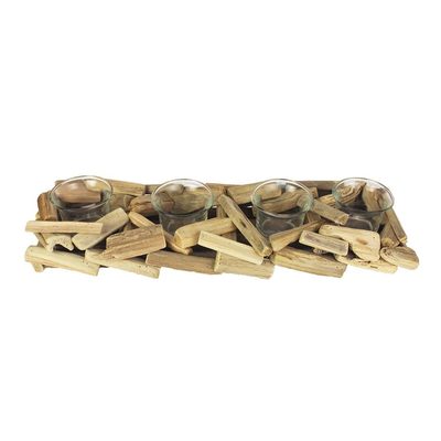 Dekorace na 4 svíce D2474 - 40 x 12 x 6 cm{% if product.brand.name %} – Morex{% endif %}