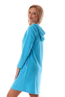 Krátký dámský župan na zip Bari blue atoll 38 64 6335 – fotka 1