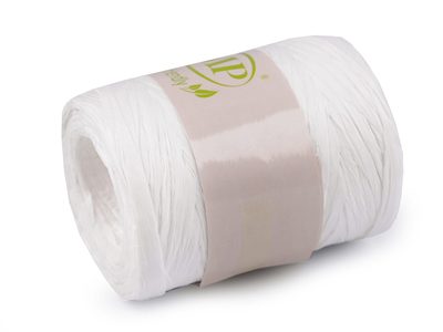 Lýko rafie k pletení tašek - přírodní, šíře 5-8 mm{% if variant.name %} – 8 (01) bílá{% endif %}