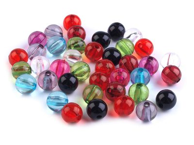Plastové korálky Transparent Ø8 mm 20g{% if product.brand.name %} – Galanterka{% endif %}