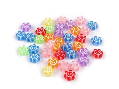 Plastové korálky květ Ø11 mm 10 g{% if product.brand.name %} – Galanterka{% endif %}