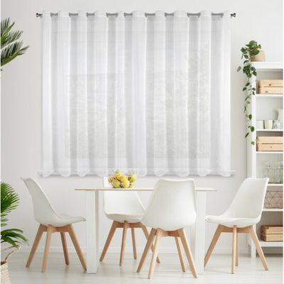 Voálová záclona s kovovými očky 160x300 cm{% if product.brand.name %} – Olzatex{% endif %}