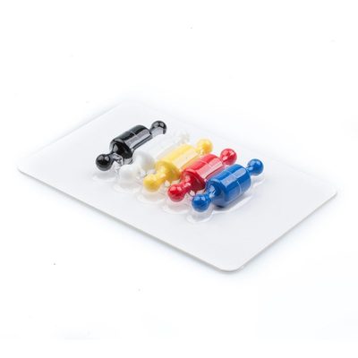Magnetické figurky M1, sada 10 kusů mix 5 barev – fotka 2