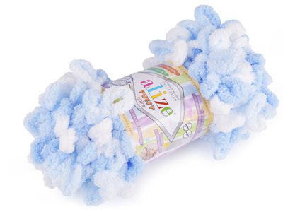 Pletací příze Alize Puffy color 100 g{% if variant.name %} – 5 (5865) modrá světlá{% endif %}