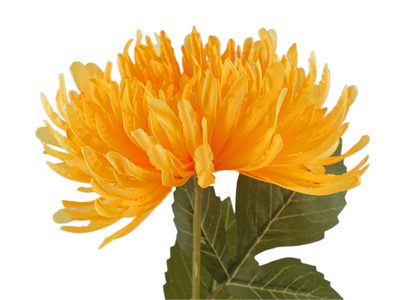Umělá chryzantéma{% if variant.name %} – 9 (Ø18 cm) žlutá otevřená{% endif %}