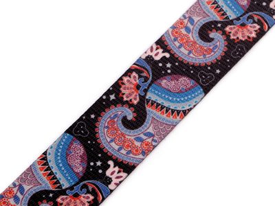 Hladký oboustranný popruh šíře 38 mm METRÁŽ{% if variant.name %} – 2 černá{% endif %}