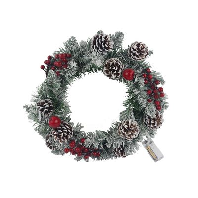 Vánoční věnec s LED osvětlením P2357/1 - 40 × 40 × 0 cm{% if product.brand.name %} – Morex{% endif %}