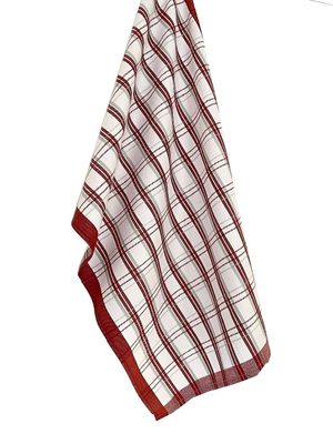 Utěrka Extra savá 50x70 cm Tradiční káro bordó 3 ks – fotka 3