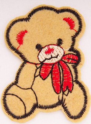 Nažehlovačka 50x40 mm medvídek béžový{% if product.brand.name %} – VLNIKA{% endif %}
