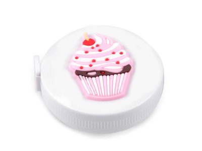 Svinovací metr s 3D obrázkem délka 150 cm{% if variant.name %} – 2 bílá cupcake{% endif %}