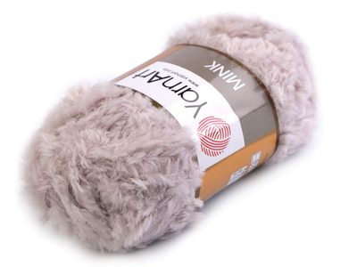 Chlupatá příze Mink 50 g YarnArt na pletení{% if variant.name %} – 2 (337) šedobéžová{% endif %}