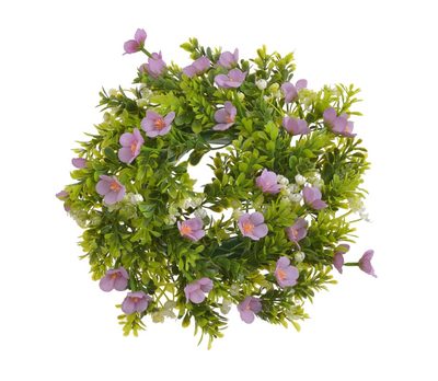 Plastový věnec s květy 28 cm - fialová{% if product.brand.name %} – Canea{% endif %}