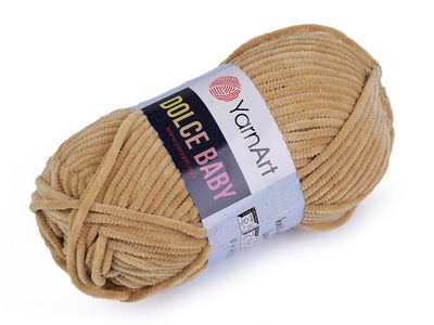 Pletací žinylková příze Dolce Baby 50 g{% if variant.name %} – 4 (747) béžová{% endif %}