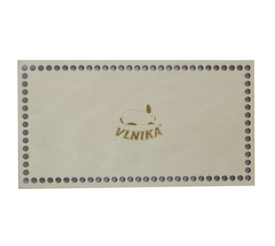 Dno - víko překližkové Natur obdélník s králíčkem 26x14 cm / otvory 6 mm{% if product.brand.name %} – VLNIKA{% endif %}