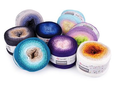 Bavlněná pletací příze Rosegarden 250 g{% if product.brand.name %} – YarnArt{% endif %}