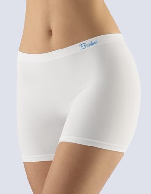 Dámské boxerky vyšší jednobarevné Natural Bamboo{% if variant.name %} – bílá dunaj - M/L{% endif %}