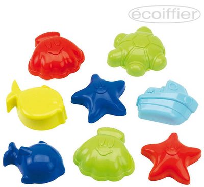 Baby formičky na písek ocean set 8ks pro miminko – fotka 1