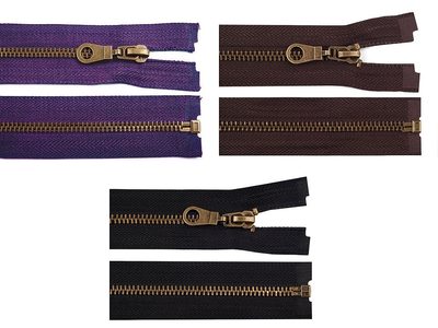 Staromosazný zip šíře 6 mm délka 65 cm (bundový){% if product.brand.name %} – Stoklasa{% endif %}