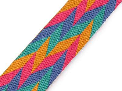 Oboustranný popruh šíře 50 mm METRÁŽ{% if variant.name %} – 2 multikolor{% endif %}