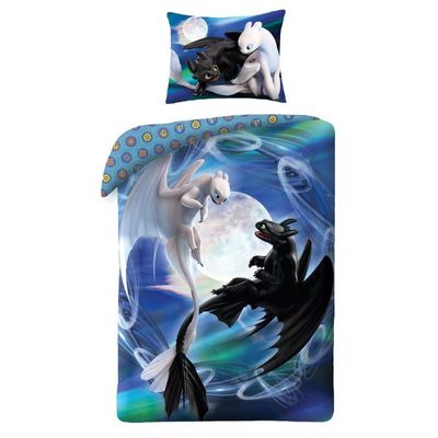 Povlečení Jak vycvičit Draka Bezzubka a Bleskoběska 140/200, 70/90{% if product.brand.name %} – Halantex{% endif %}