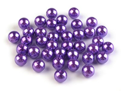 Plastové voskové korálky / perly Glance Ø8 mm 20g{% if variant.name %} – F 25 fialková tmavá{% endif %}