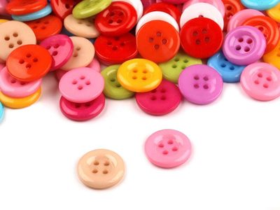 Knoflík barevný mix velikost 20" 200 kusů – fotka 1