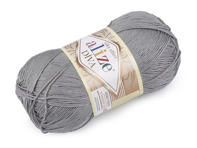 Pletací příze Alize Diva 100 g{% if variant.name %} – 7 (87) šedá{% endif %}