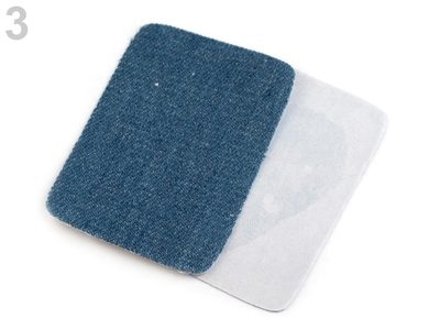 Nažehlovací záplaty riflové 5,3x7,9 cm balení 2 kusy{% if variant.name %} – 3 modrá delta{% endif %}
