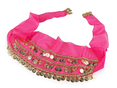Shakira šátek penízkový monofilový 24x150 cm{% if variant.name %} – 3 pink{% endif %}