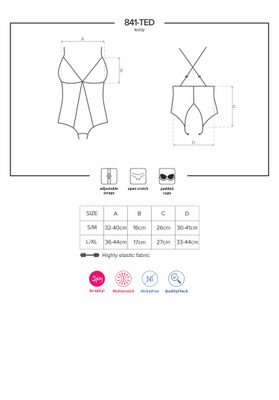 Smyslné body 841-TED teddy – fotka 1