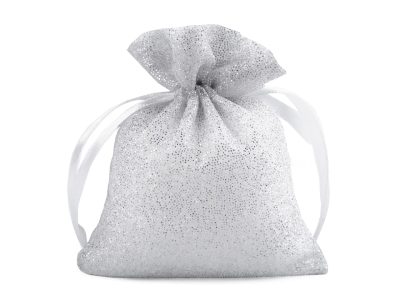 Dárkový pytlík 10x13 cm organza s glitry{% if product.brand.name %} – Galanterka{% endif %}