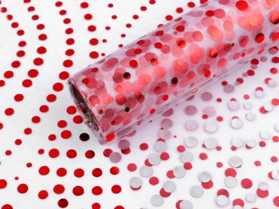 Organza s potiskem šíře 36 cm návin 4,5 metrů{% if product.brand.name %} – Galanterka{% endif %}