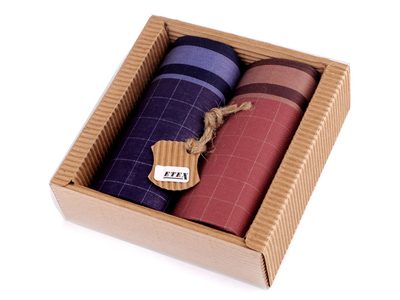 Pánský kapesník / dárková kazeta{% if variant.name %} – 2 mix barev a vzorů tmavá{% endif %}