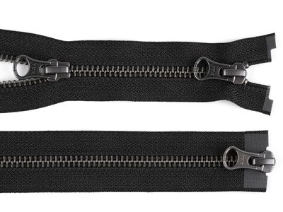 Zip kovový YKK No 5 dělitelný 2 jezdce / dvoucestný 70 cm na kožené bundy{% if product.brand.name %} – Stoklasa{% endif %}