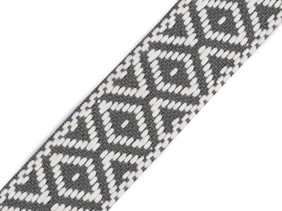 Oboustranný popruh šíře 38 mm METRÁŽ{% if variant.name %} – 2 šedá{% endif %}