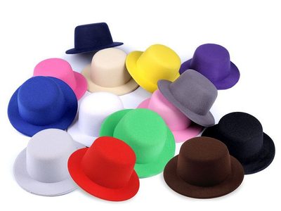 MINI klobouček / fascinátor k dozdobení Ø13,5 cm - Stoklasa