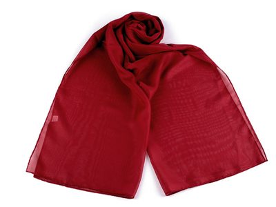 Letní šátek / šála 45x150 cm{% if variant.name %} – 6 červená tmavá{% endif %}