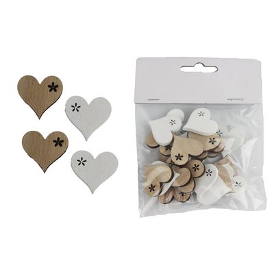 Dekorace srdce, 24 ks D6127 - 2,5 x 2,5 x 0,3 cm{% if product.brand.name %} – Morex{% endif %}