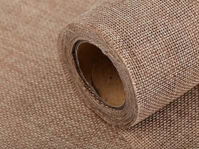 Stuha imitace juty šíře 12 cm návin 4,5 metru{% if variant.name %} – 2 přírodní stř.{% endif %}