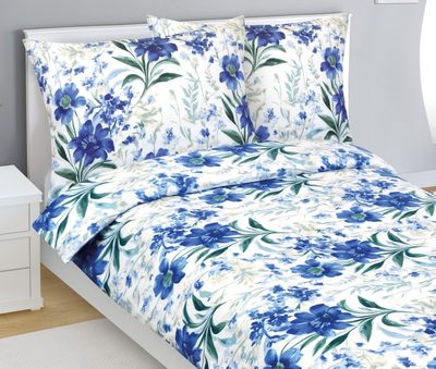 Povlečení bavlněné Modrá,Bílá 90/506{% if product.brand.name %} – {% endif %}