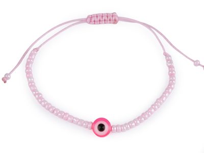 Náramek shamballa Alláhovo oko{% if variant.name %} – 2 růžová nejsv.{% endif %}
