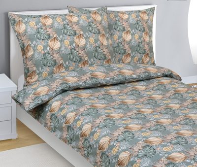 Bavlněné povlečení Šedá,Béžová 90/819{% if product.brand.name %} – Bellatex{% endif %}