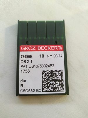 Jehly strojové pro průmyslové šicí stroje Groz-Beckert DBx1 kulatý dřík{% if variant.name %} – 90/14{% endif %}